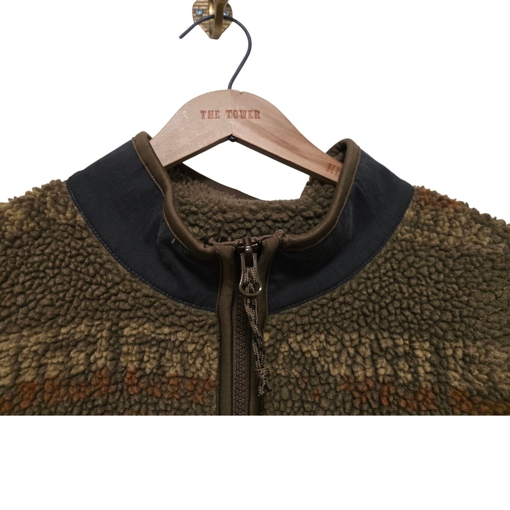 Howler Brothers Chisos Fleece Vest Mens Brown Size Large Full Zip Gilet - Picture 3 of 9